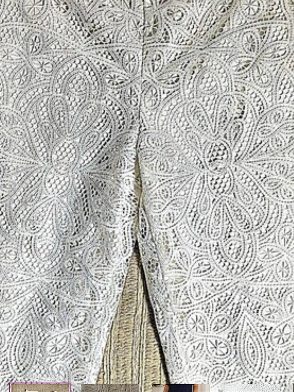 Lauren Ralph Lauren Leodir Scalloped Lace Straight Leg Pants | Size 14 | NWOT |
